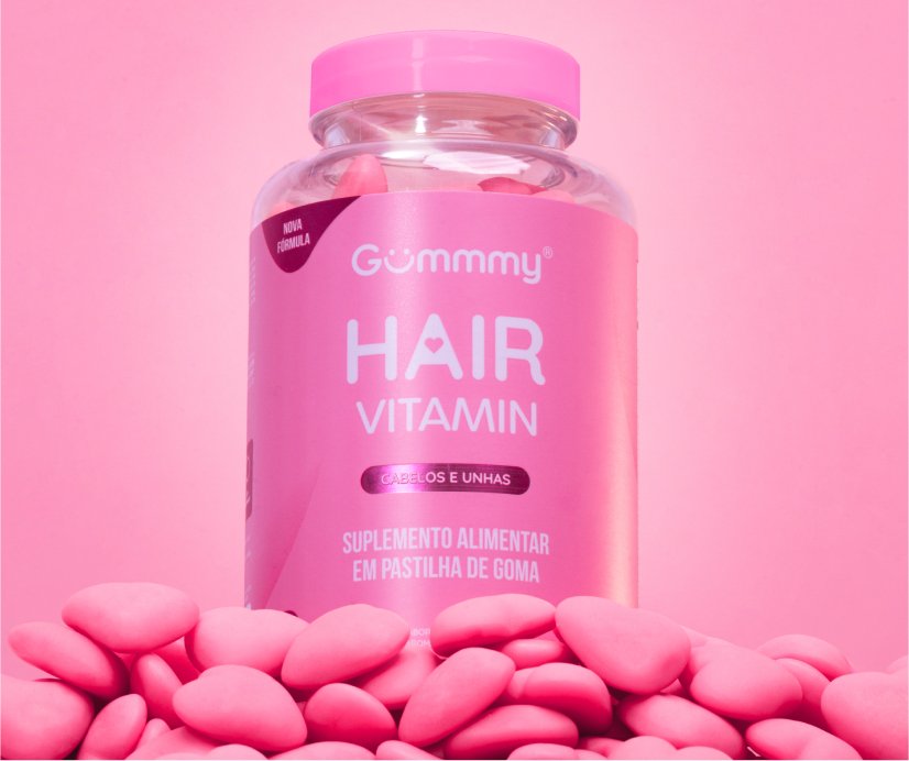 Gummy Hair - Morango 180g - Gummy